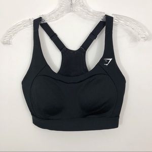 Gymshark Black Racer Back Training Sports Bra XS